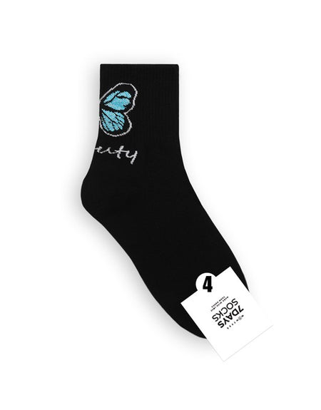 Butterfly Beauty Socks Black