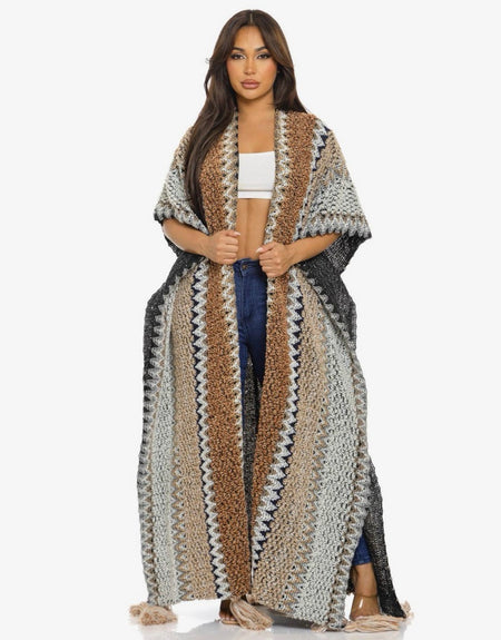 Boho Poncho Cardigan
