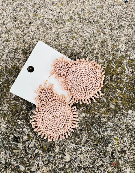 Charli Pink Beaded Earrings (Copy)