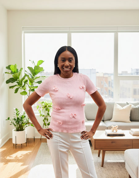 Pink Luxe Bow Top