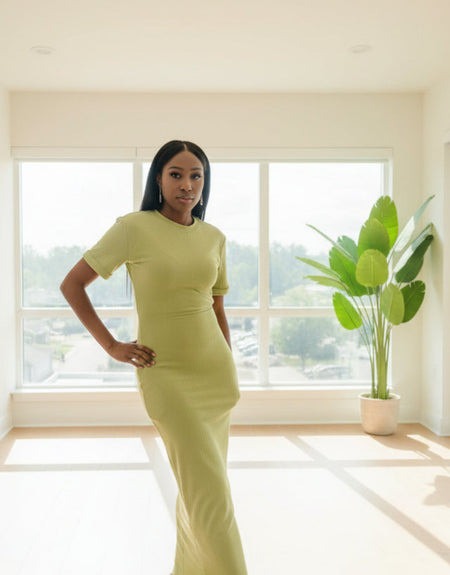 St. Barts Kiwi Maxi Dress