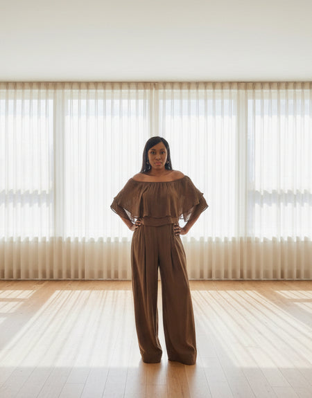 The Posh Palazzo Pant Set Chocolate