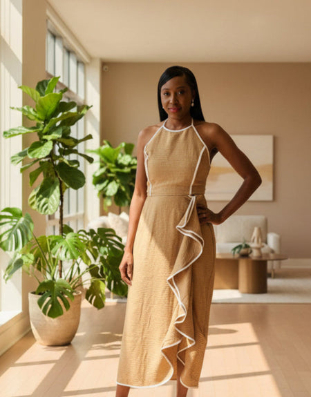 Latte Top and Skirt Set - ReservedChic