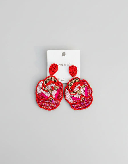 Elegant Flower Bead Cluster Earrings - ReservedChic