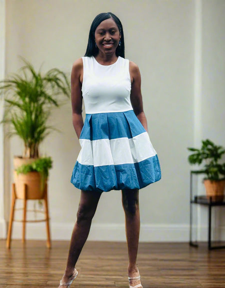 Glamour Bubble Skirt Mini Dress - ReservedChic