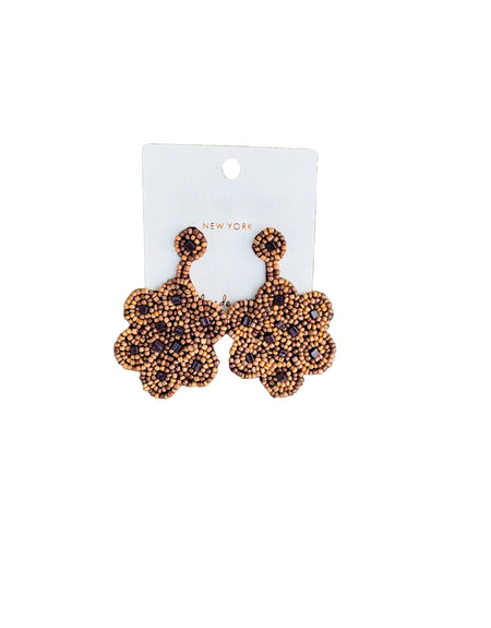 Coco Flower Beaded Earrings - ReservedChic