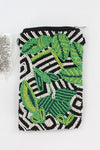 Tropical Green Beaded Cell Phone/Crossbody