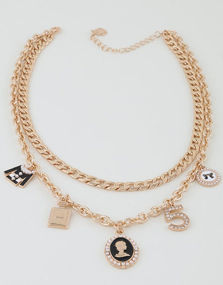 Double Luxury Charm Necklace