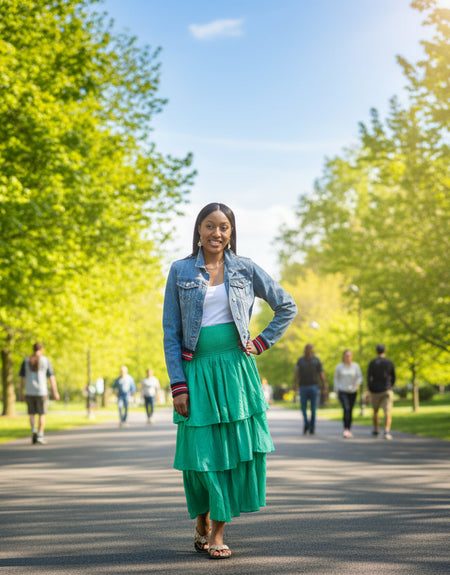 Brandy Tiered Smocked Skirt