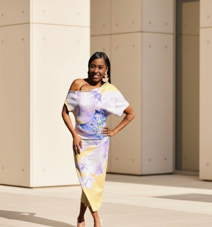 fashionable midi dresses Floral Chic Midi Dress