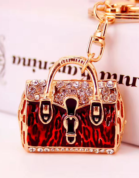 Mini Animal Purse Bag Charm- Red