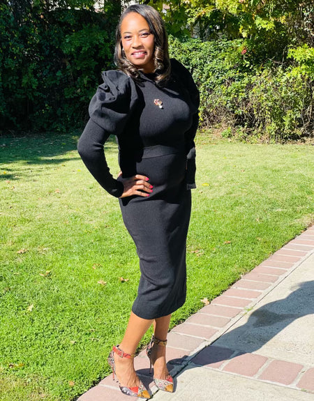 Statement Puffy Sleeves Dress - ReservedChic