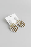 Sparkle Beaded Oval Drop Earrings - ReservedChic