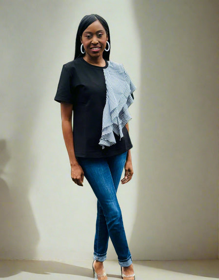 Luxe Echo Ruffle Top