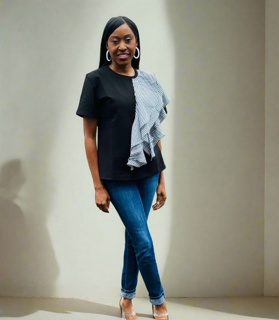 Luxe Echo Ruffle Top