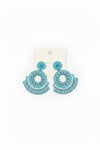 Chandelier Blue Beaded Earrings - ReservedChic