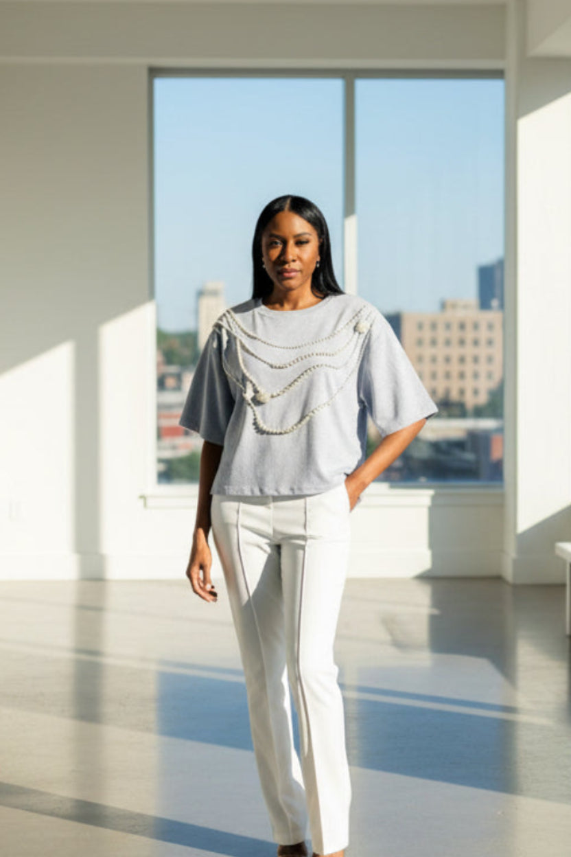 Clairmont Pearl Top - ReservedChic