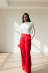 Khloe Wine Studded Pants