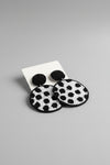 Lovely Polka Dot Beaded Earrings- Black - ReservedChic