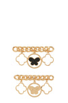 Butterfly Clover Charm Pin