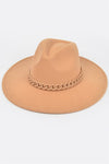 Monroe Fedora Hat with Camel Chain