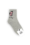 Butterfly Beauty Socks Gray