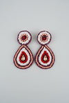 Ruby Beaded Earrings - ReservedChic