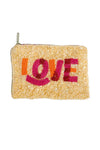 LOVE Mini Beaded Coin Purse