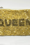 QUEEN Beaded Mini Coin Purse