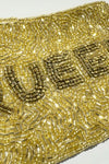 QUEEN Beaded Mini Coin Purse