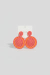 Buttercup Orange Beaded Earrings