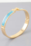 H Cuff Turquoise Bracelet