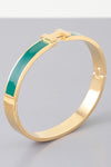 H Cuff Green Bracelet