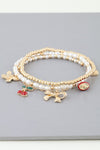 Golden Blossom Beaded Bracelet