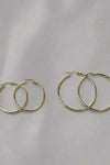 Gold Hoop Earrings Set