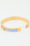 H Cuff Vintage Flower Bracelet