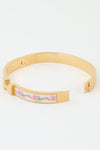 H Cuff Blooming Flower Bracelet