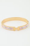 H Cuff Blooming Flower Bracelet
