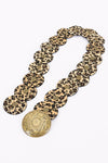 Leopard Faux Leather Western Disc Belt