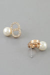 Dynasty Mariner Crystal Earrings- Gold - ReservedChic