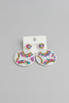 Baseball Candy Beaded Earrings - ReservedChic