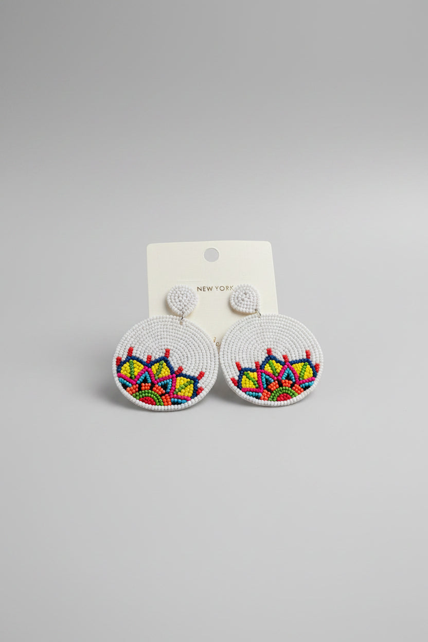 Festive Beaded Earrings - ReservedChic