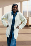 City Chic Sweater Shacket - Cream