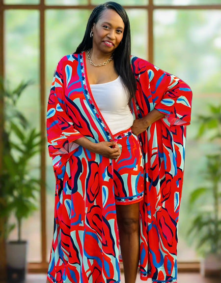 Waikiki Kimono Short Set