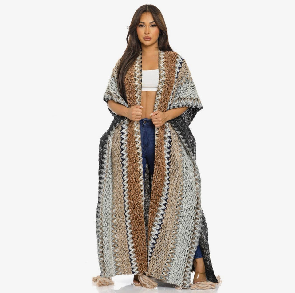 Boho Poncho Cardigan