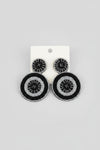 Midnight Elegance Beaded Earrings - ReservedChic