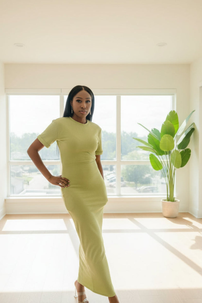 St. Barts Kiwi Maxi Dress