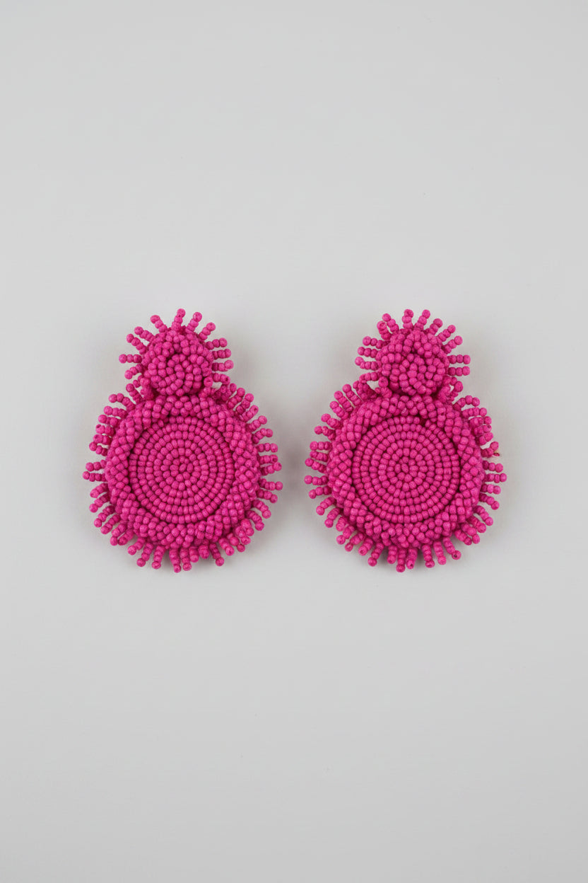 Charli Pink Beaded Earrings