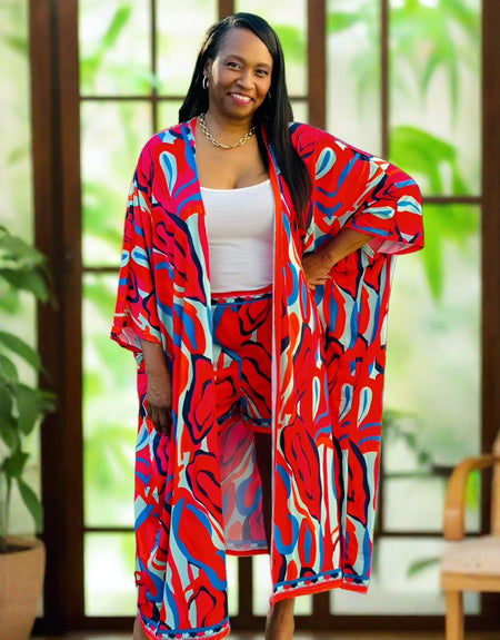 Waikiki Kimono Short Set