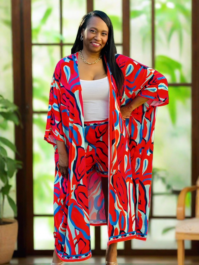 Waikiki Kimono Short Set